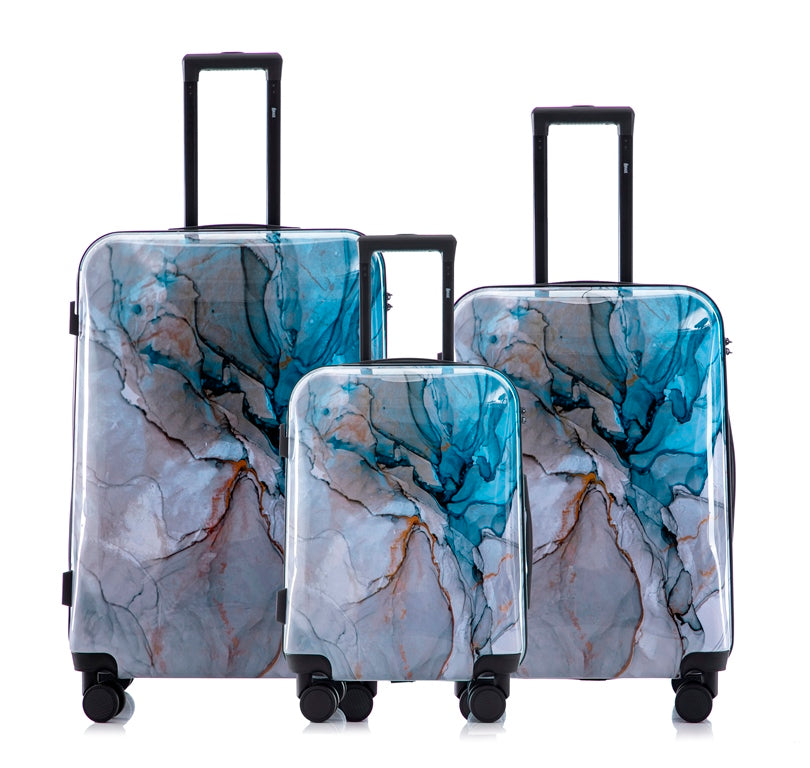 Mirage Meteor Hard Shell Lightweight 3-Piece Luggage Set - Stiles Supply Co.