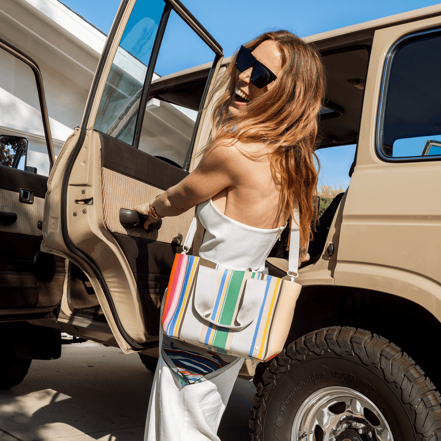 State Bags Rainbow Wellington Cabana Tote Mini | Limited Edition - Stiles Supply Co.