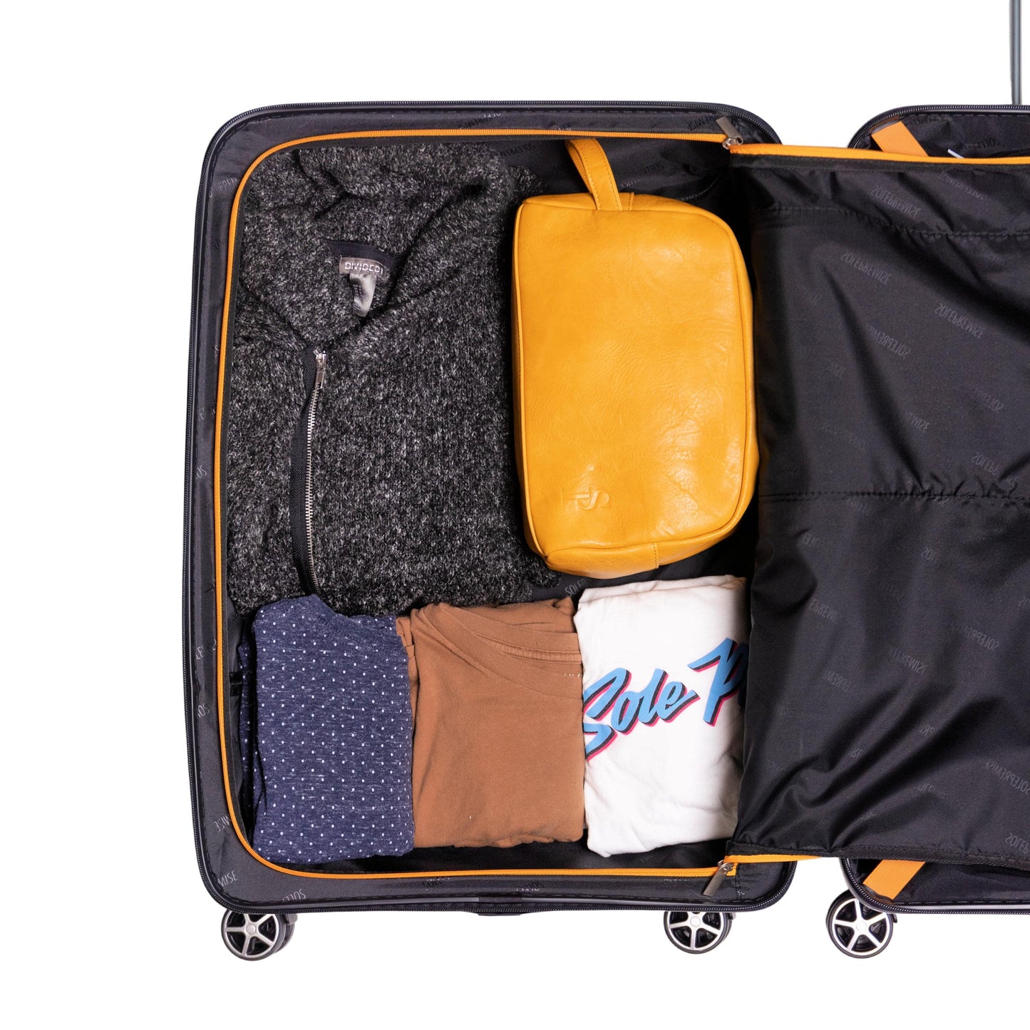 Sole Premise 24-inch Black Hardcase Checked Luggage
