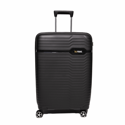 Sole Premise 24-inch Black Hardcase Checked Luggage