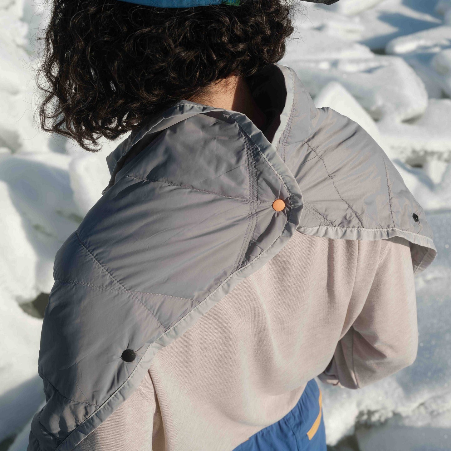 Gravel Layover™ Travel Blanket - Packable & Puffy | Gray - Stiles Supply Co.