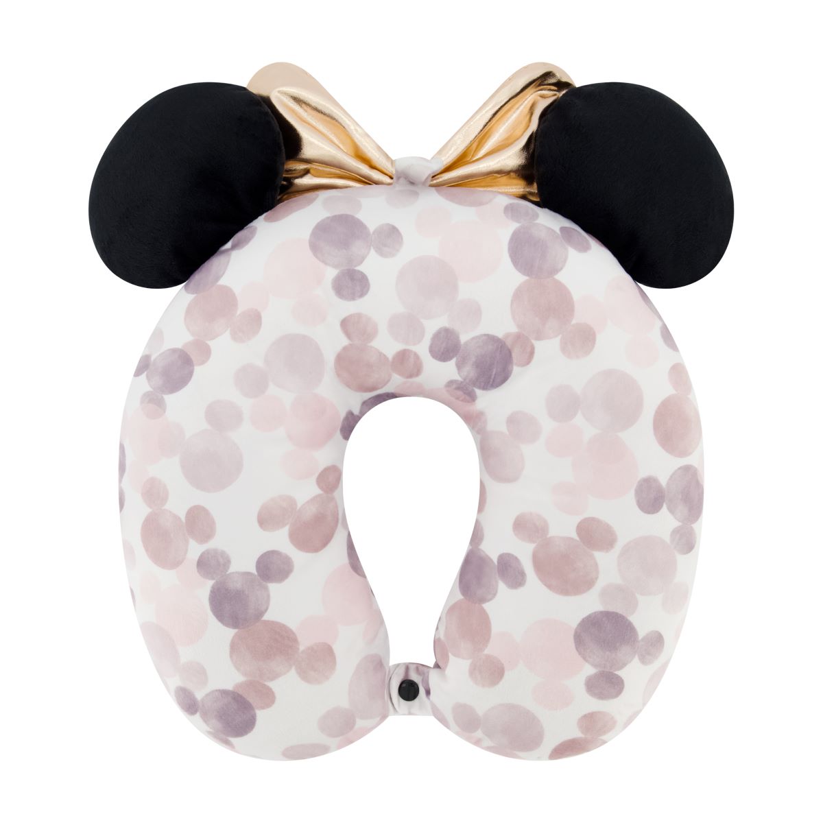 Disney Minnie Mouse Water Print 3D Ears & Bow Travel Pillow - Stiles Supply Co.