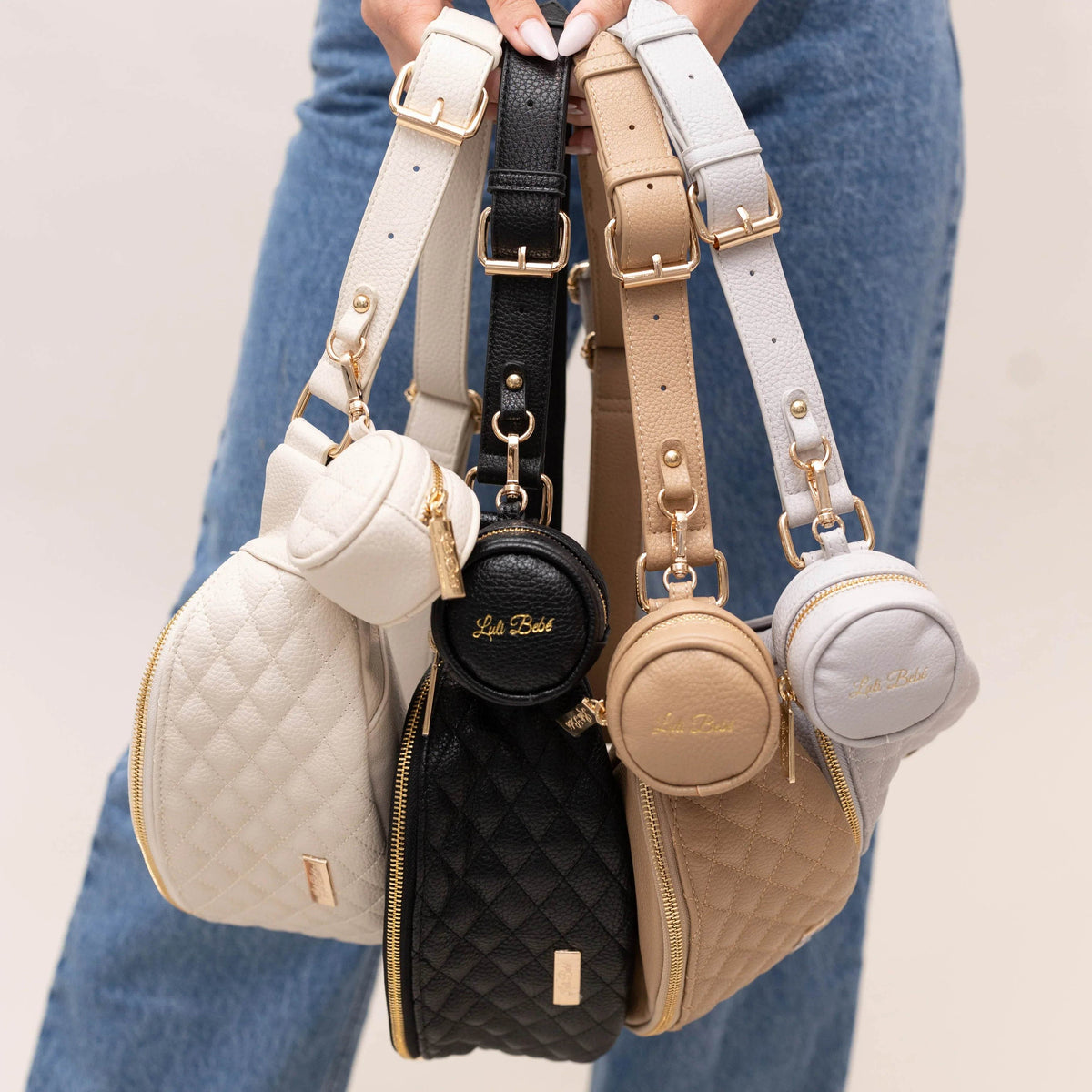 Luli Bebe Crossbody Sling Bag | Stone Grey