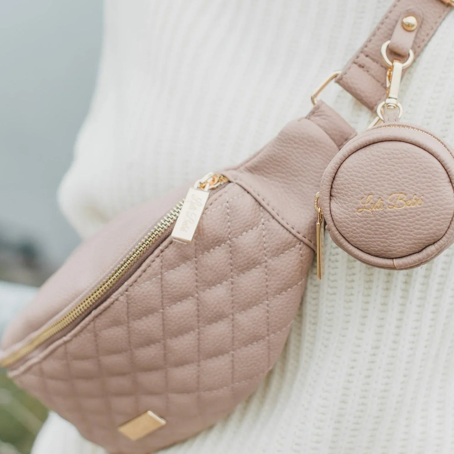 Luli Bebe Crossbody Sling Bag | Stone Grey