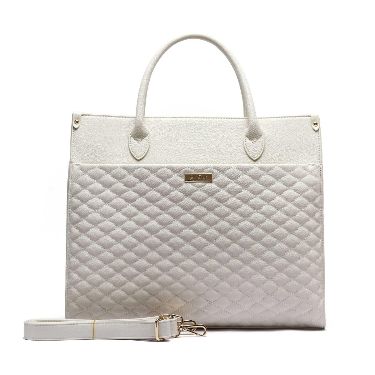 Luli Bebe Classic Tote Bag | Pearl White