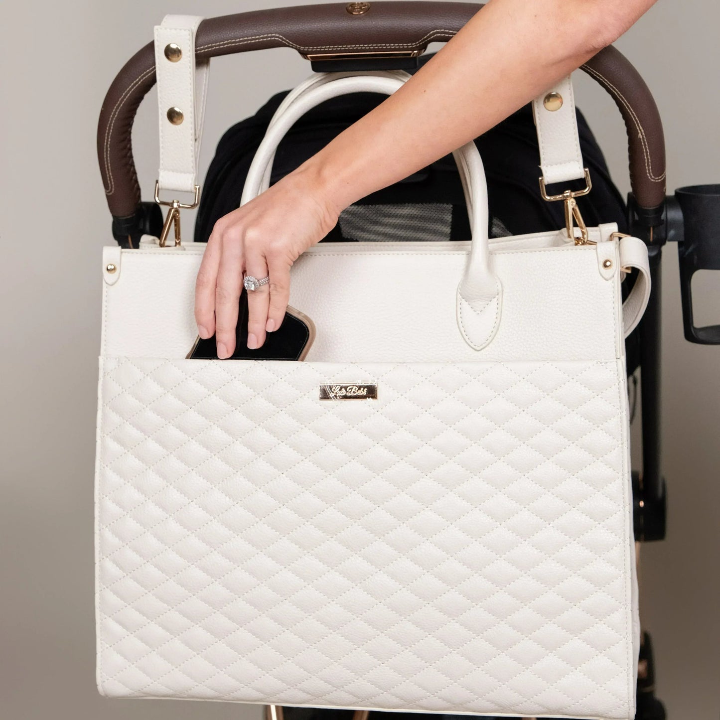 Luli Bebe Classic Tote Bag | Latte Brown
