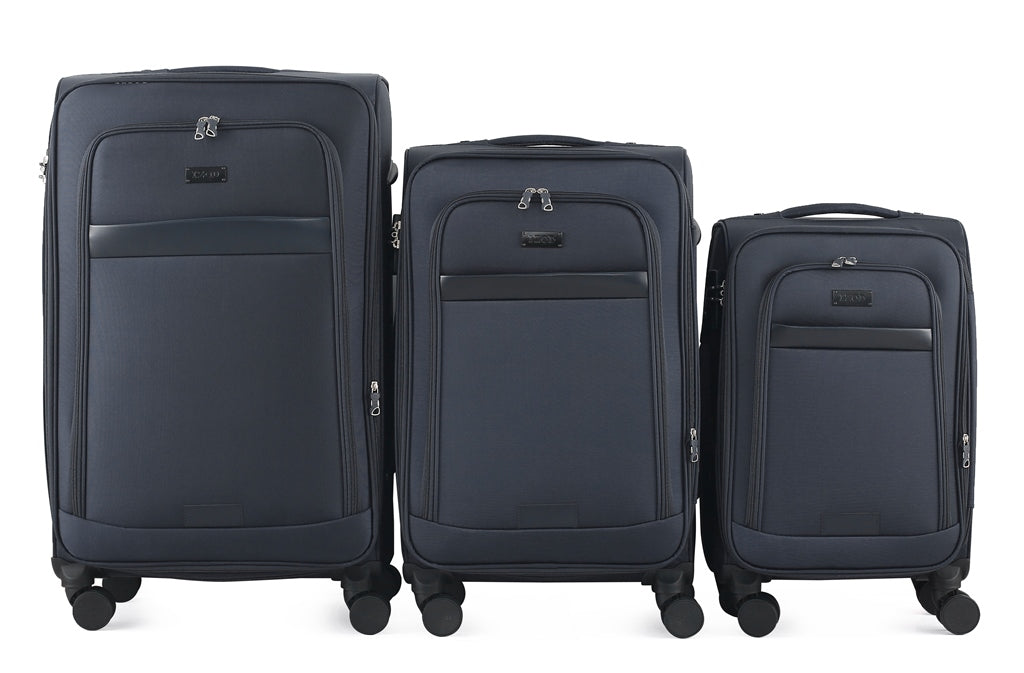 Mirage IZOD Noah Soft Shell 3 Piece Luggage Set - Stiles Supply Co.