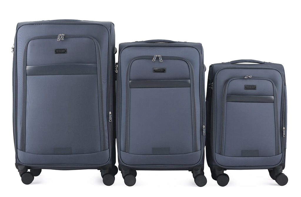 Mirage IZOD Noah Soft Shell 3 Piece Luggage Set - Stiles Supply Co.