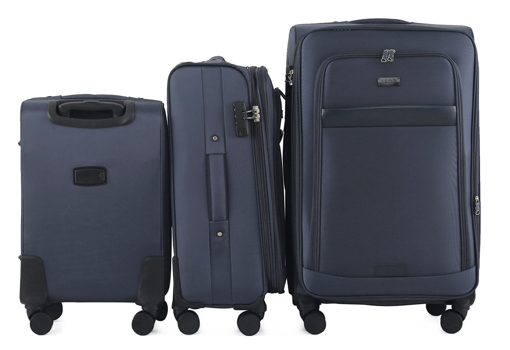Mirage IZOD Noah Soft Shell 3 Piece Luggage Set - Stiles Supply Co.