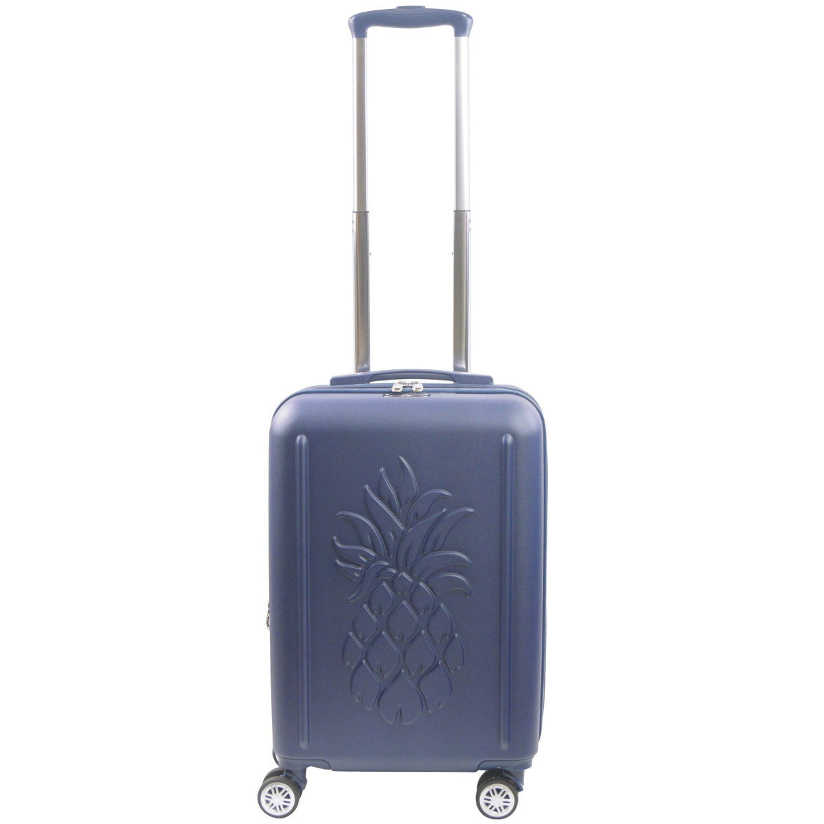 Tommy Bahama 22.5" Navy Hard-Sided 3D Pineapple Luggage with Drawstring Bag - Stiles Supply Co.
