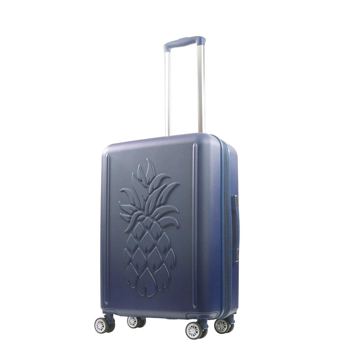 Tommy Bahama 26.5" Navy Hard-Sided 3D Pineapple Luggage with Drawstring Bag - Stiles Supply Co.