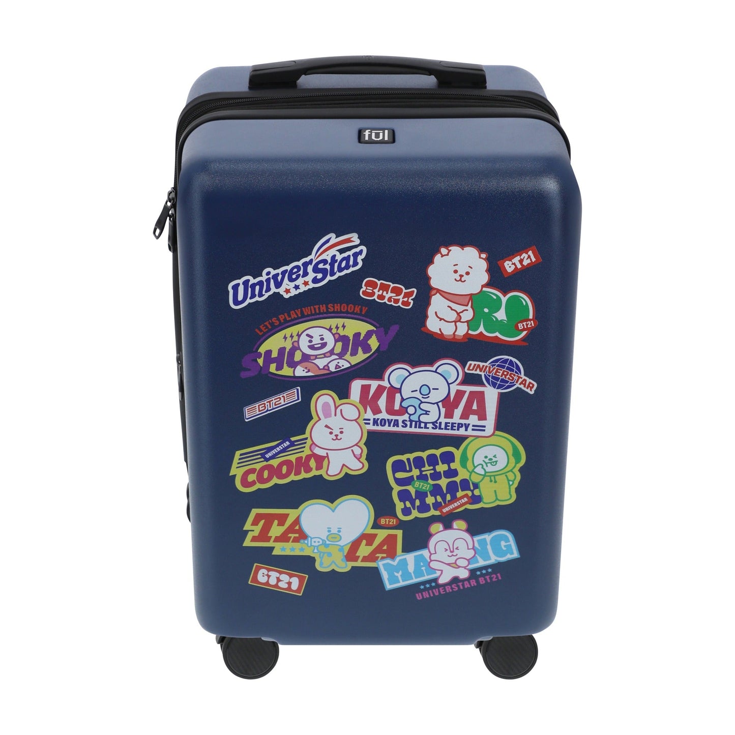 BT21 22.5" Navy Carry-On Suitcase Luggage - Stiles Supply Co.