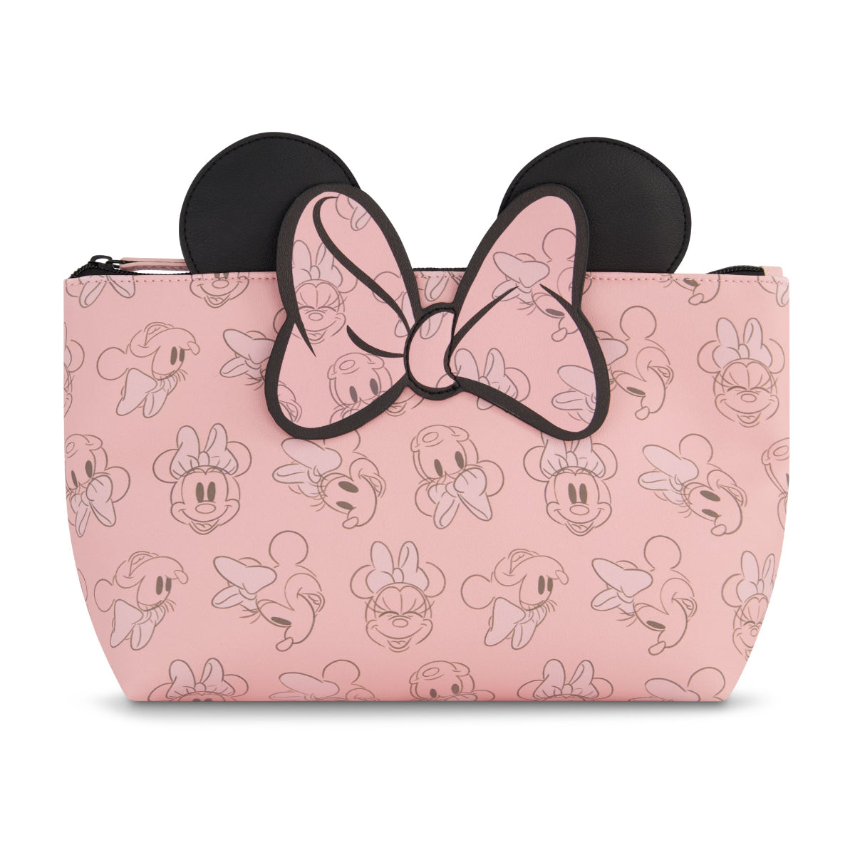 Disney Minnie Mouse 3D Bow and Ears Pink Cosmetic Bag - Stiles Supply Co.
