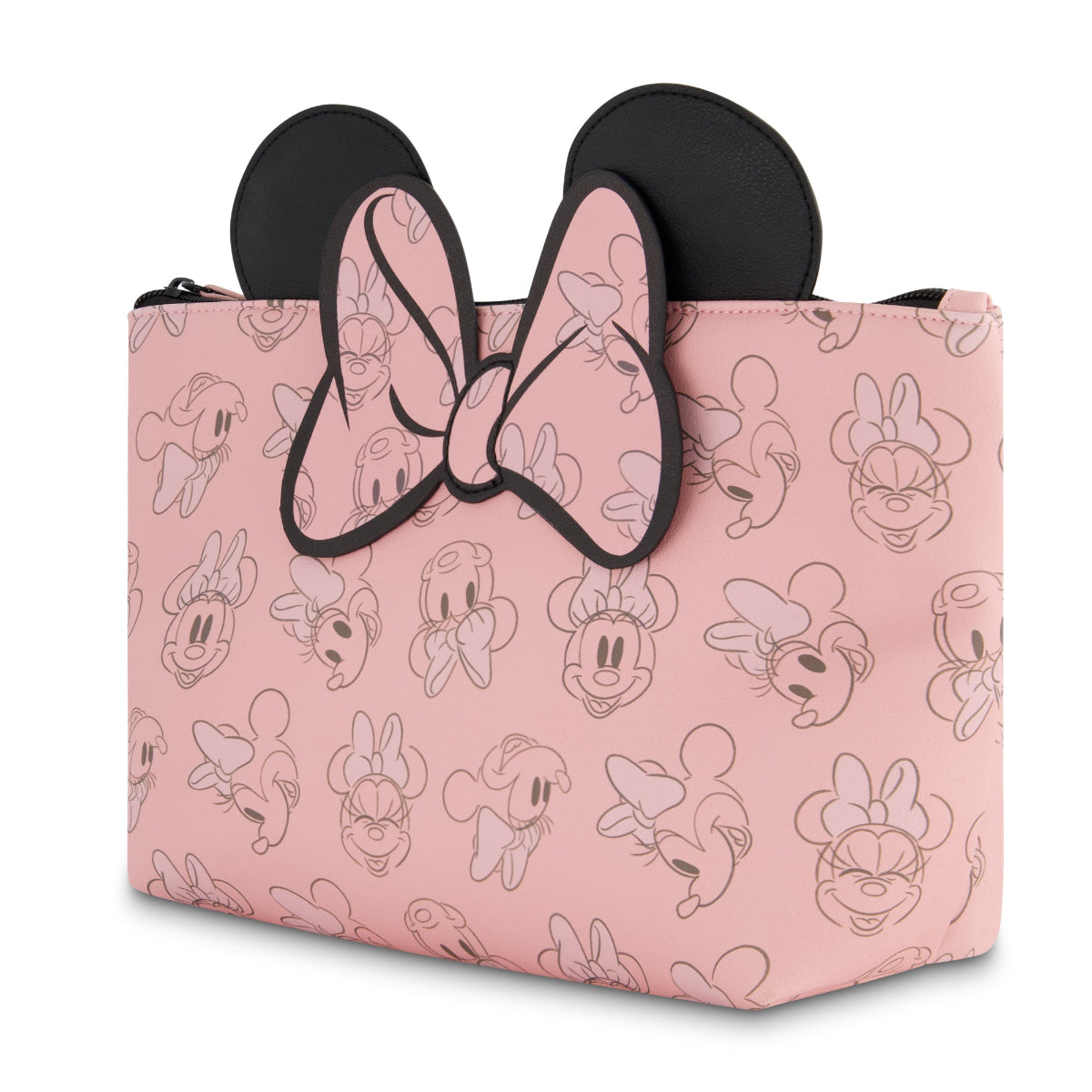 Disney Minnie Mouse 3D Bow and Ears Pink Cosmetic Bag - Stiles Supply Co.