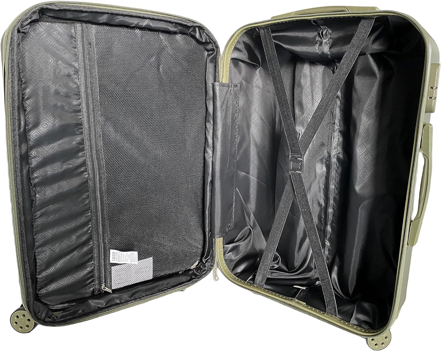 IZOD Regina Expandable Hard shell Lightweight 3 Piece Luggage Set - Stiles Supply Co.