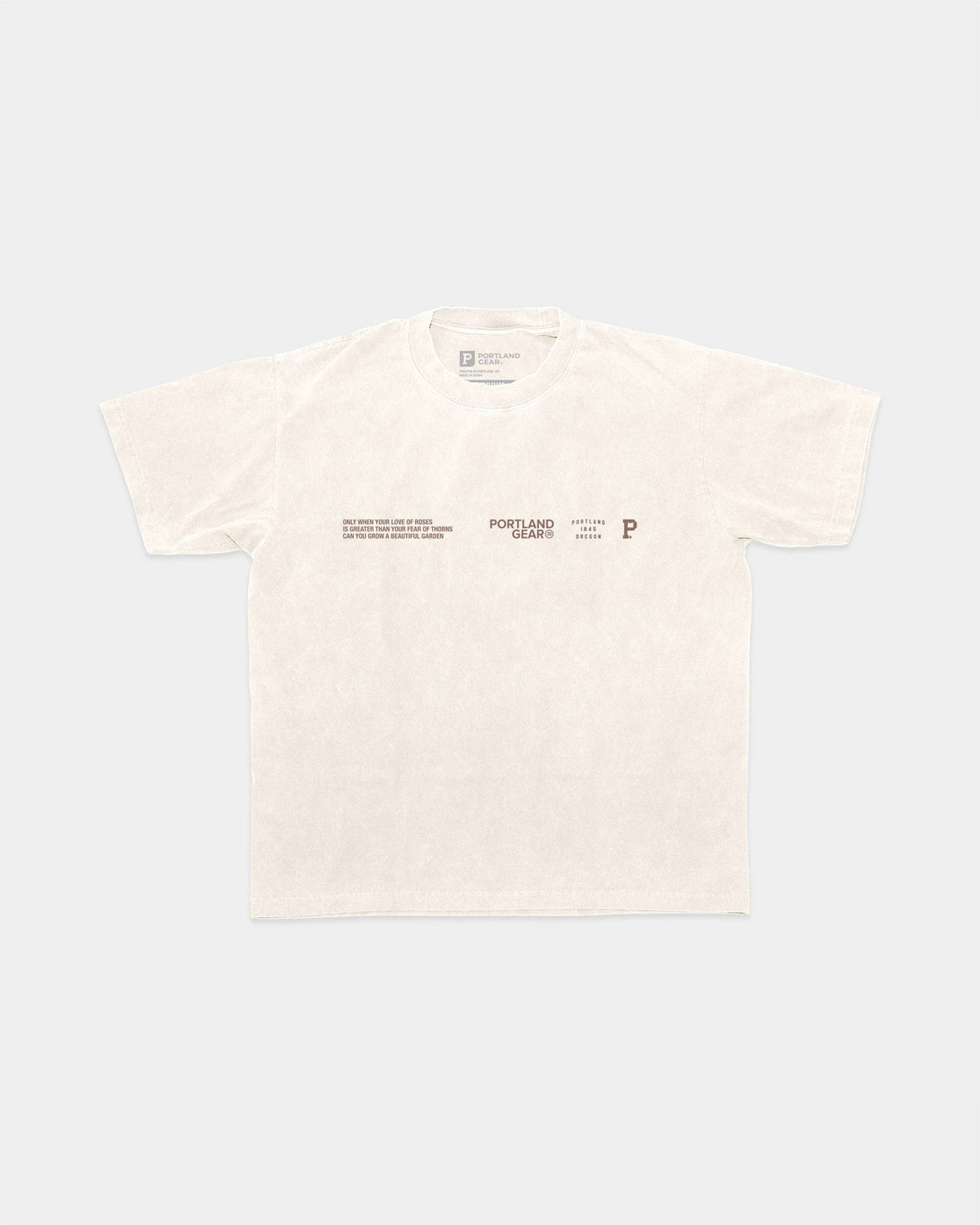 All-American Slogan Tee - Cream
