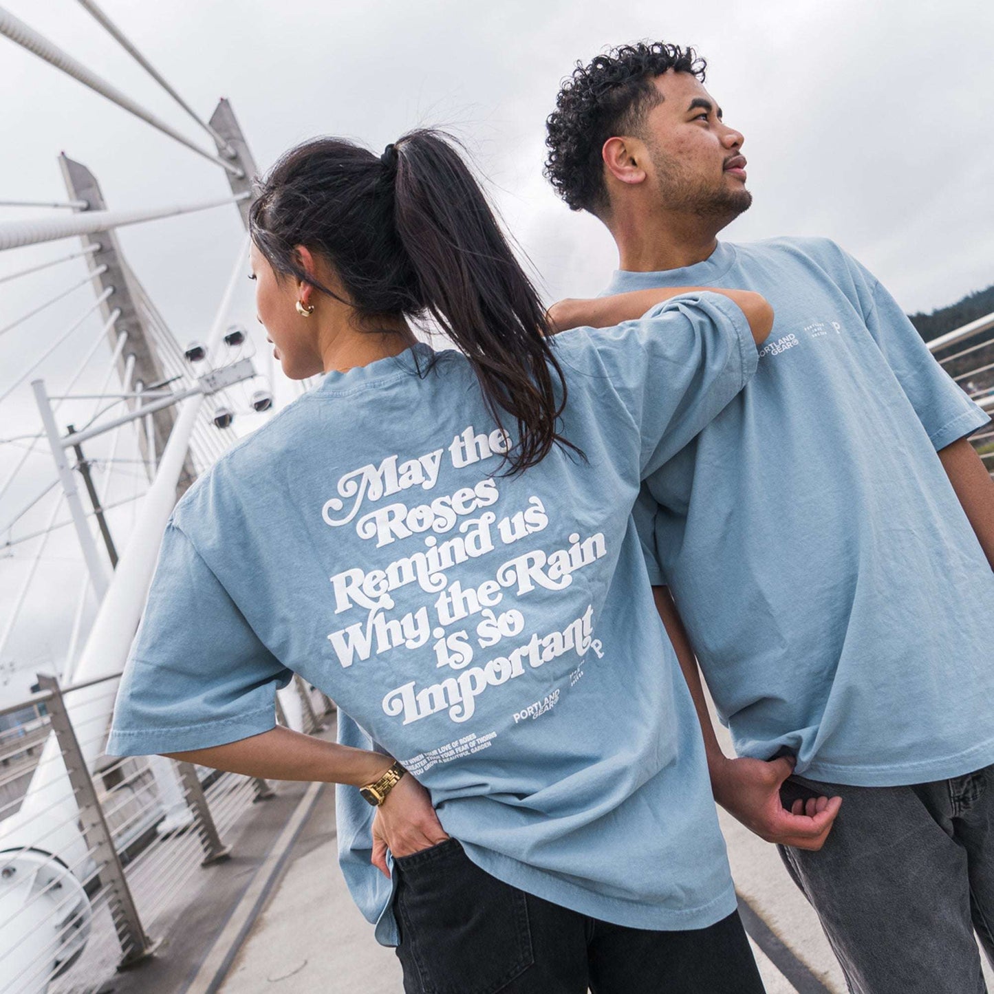 All-American Slogan Tee - Sky - Stiles Supply Co.
