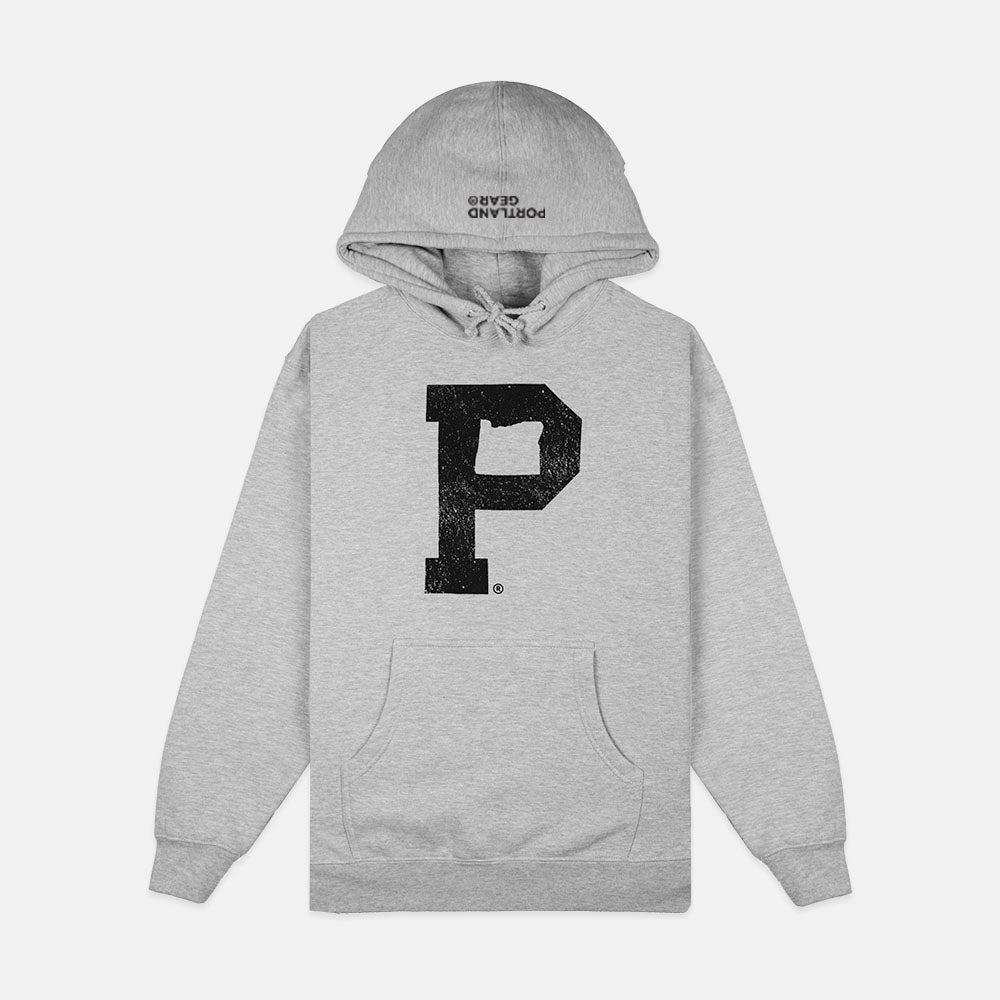 Soft-Blend "P" Hoodie - Grey - Stiles Supply Co.