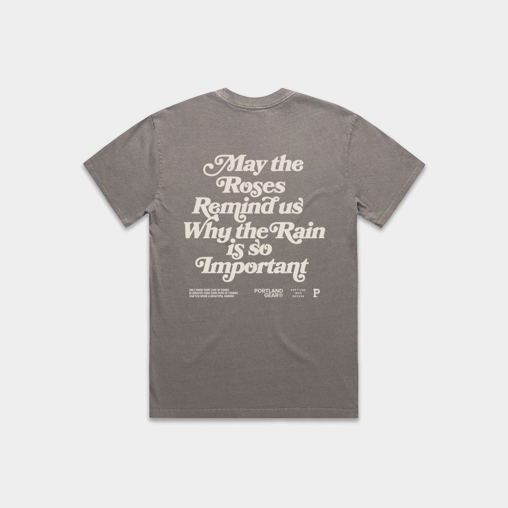 Women's HeavyKnit Slogan Tee - Dark Grey - Stiles Supply Co.