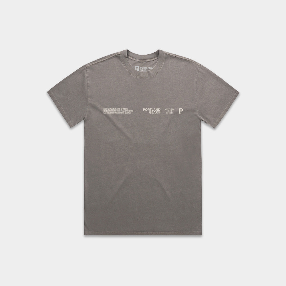 Women's HeavyKnit Slogan Tee - Dark Grey - Stiles Supply Co.