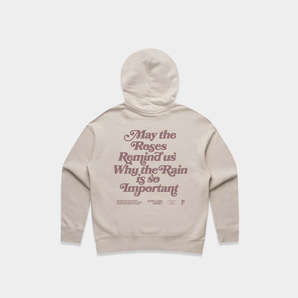 Women's Sueded Slogan Hoodie - Bone - Stiles Supply Co.