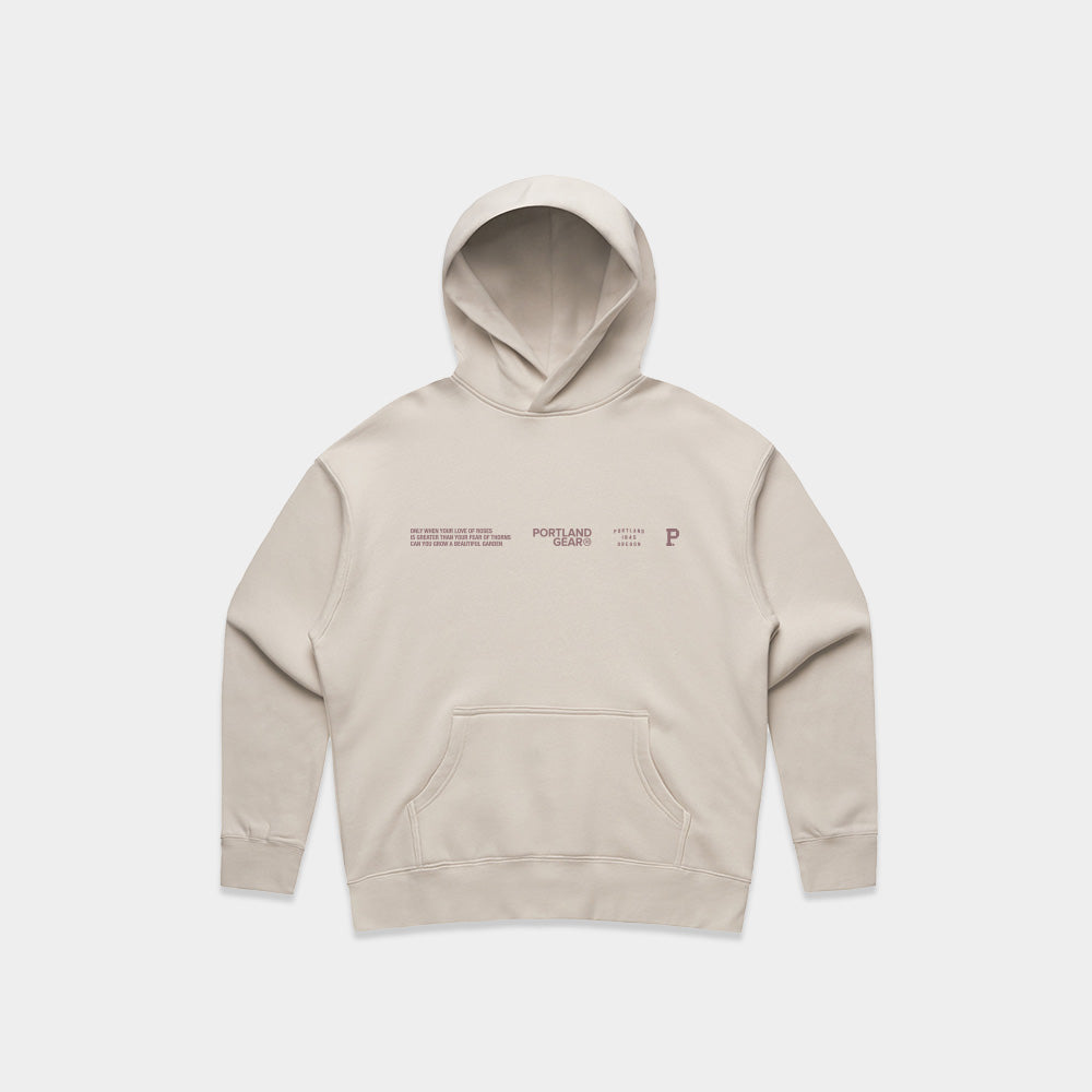 Women's Sueded Slogan Hoodie - Bone - Stiles Supply Co.