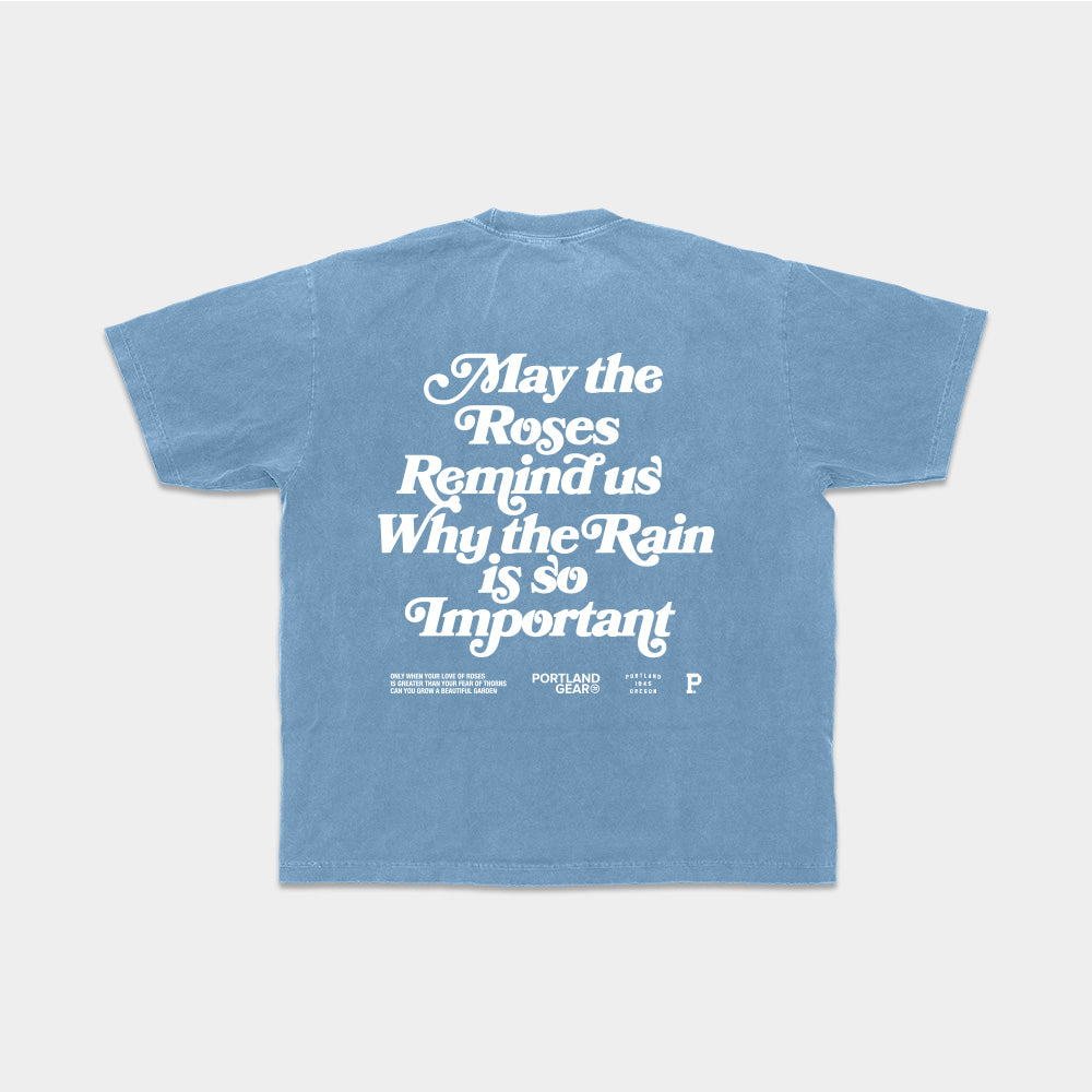 All-American Slogan Tee - Sky - Stiles Supply Co.