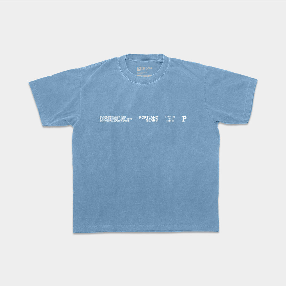 All-American Slogan Tee - Sky - Stiles Supply Co.