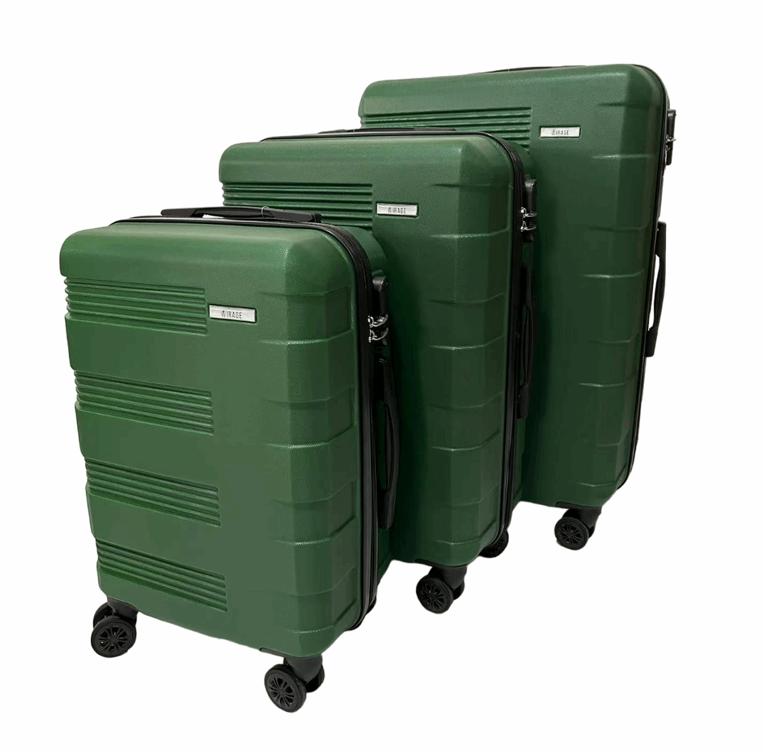 Mirage Polli Hard Shell Lightweight 3 Piece Luggage Set - Stiles Supply Co.