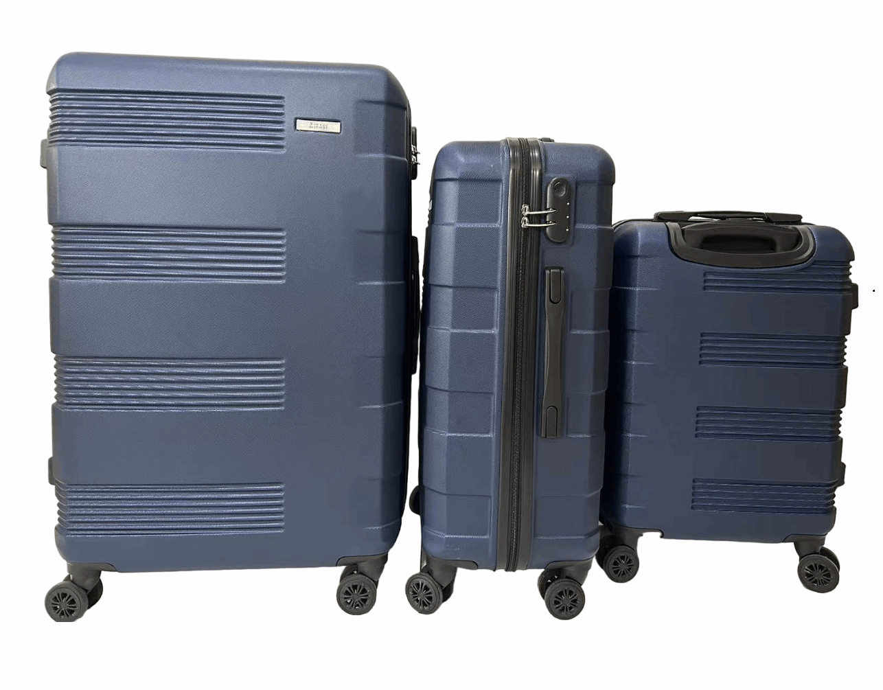 Mirage Polli Hard Shell Lightweight 3 Piece Luggage Set - Stiles Supply Co.