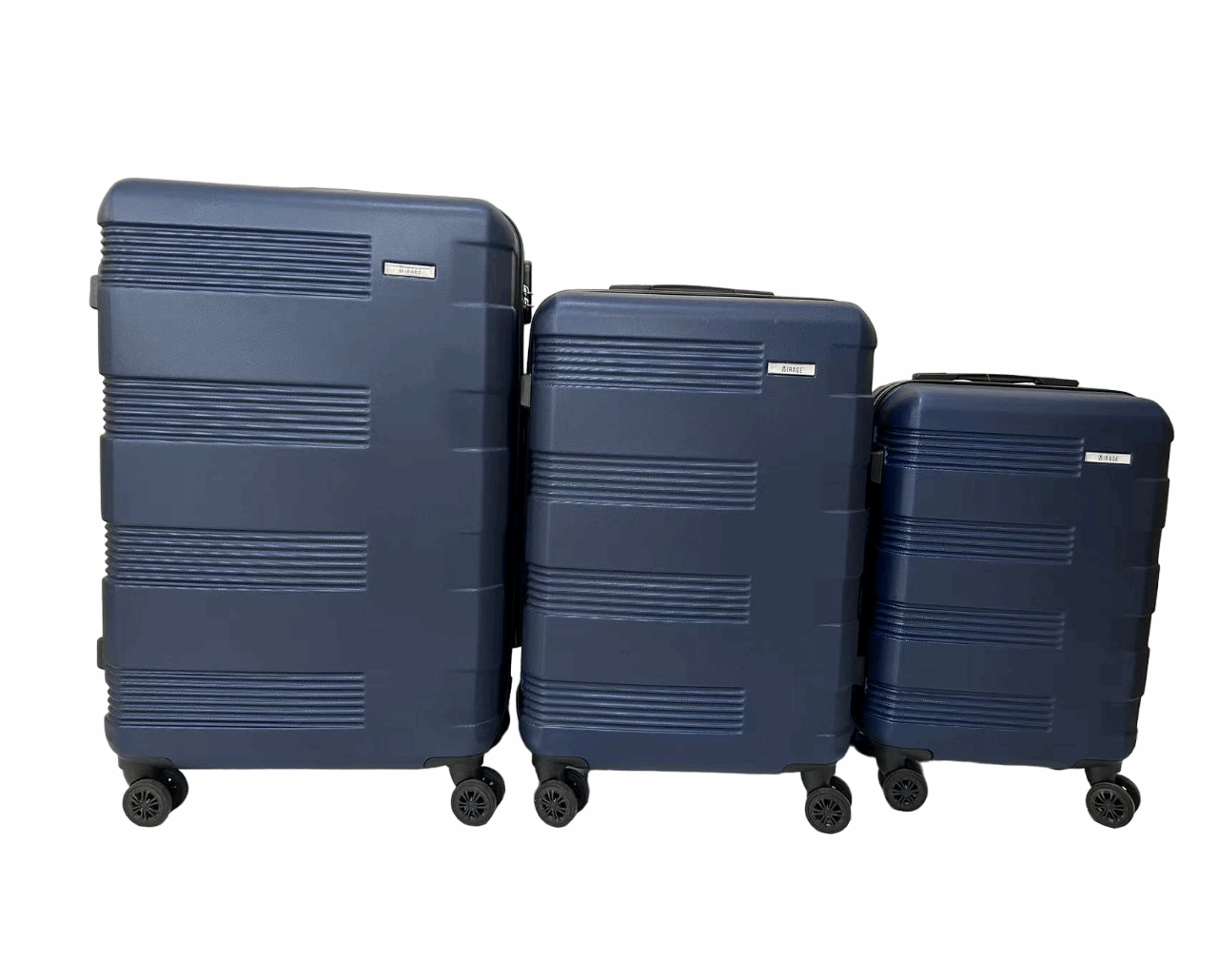 Mirage Polli Hard Shell Lightweight 3 Piece Luggage Set - Stiles Supply Co.