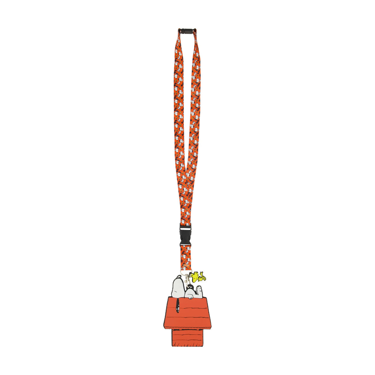 Peanuts Snoopy & Woodstock Doghouse Orange ID Lanyard - Stiles Supply Co.