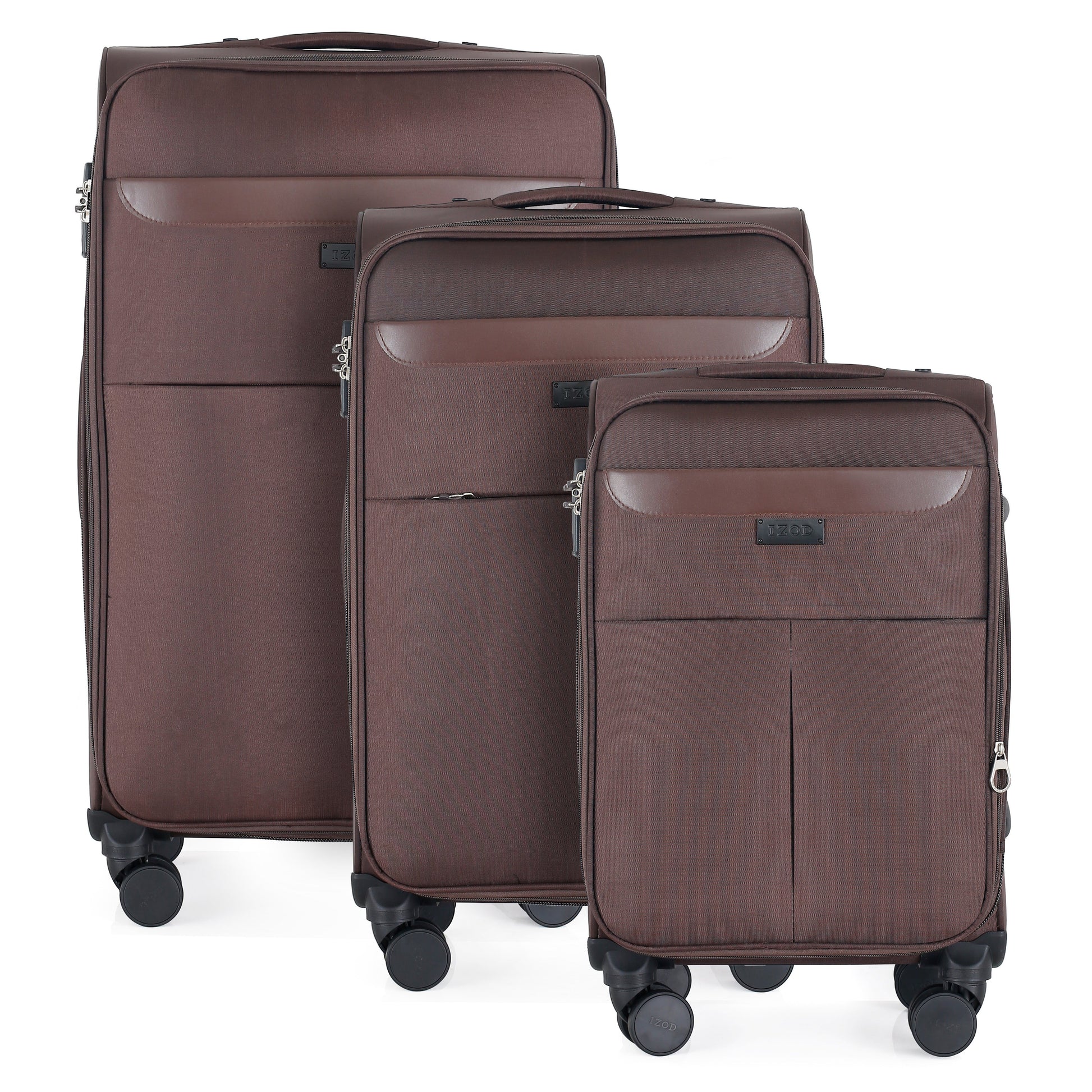 Mirage IZOD Noah Soft Shell 3 Piece Luggage Set - Stiles Supply Co.
