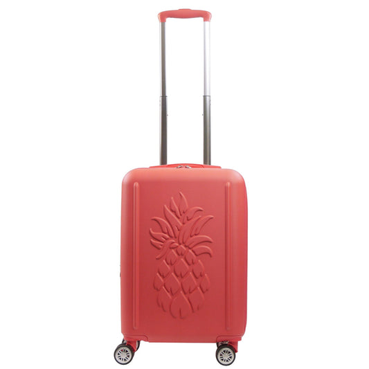 Tommy Bahama 22.5" Coral Hard-Sided 3D Pineapple Luggage with Drawstring Bag - Stiles Supply Co.
