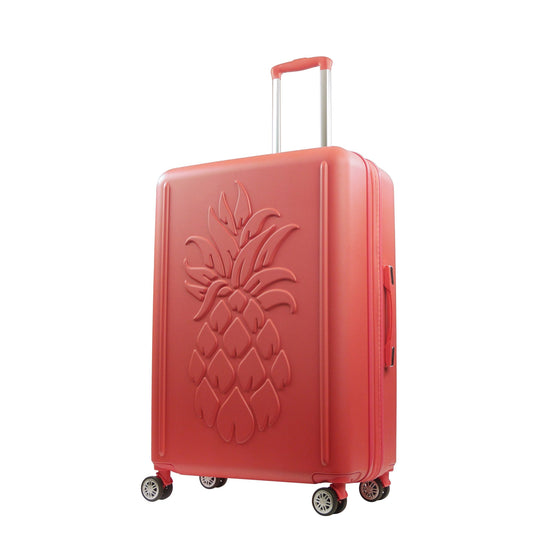 Tommy Bahama 30.5" Coral Hard-Sided 3D Pineapple Luggage with Drawstring Bag - Stiles Supply Co.