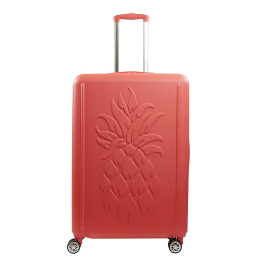 Tommy Bahama 30.5" Coral Hard-Sided 3D Pineapple Luggage with Drawstring Bag - Stiles Supply Co.