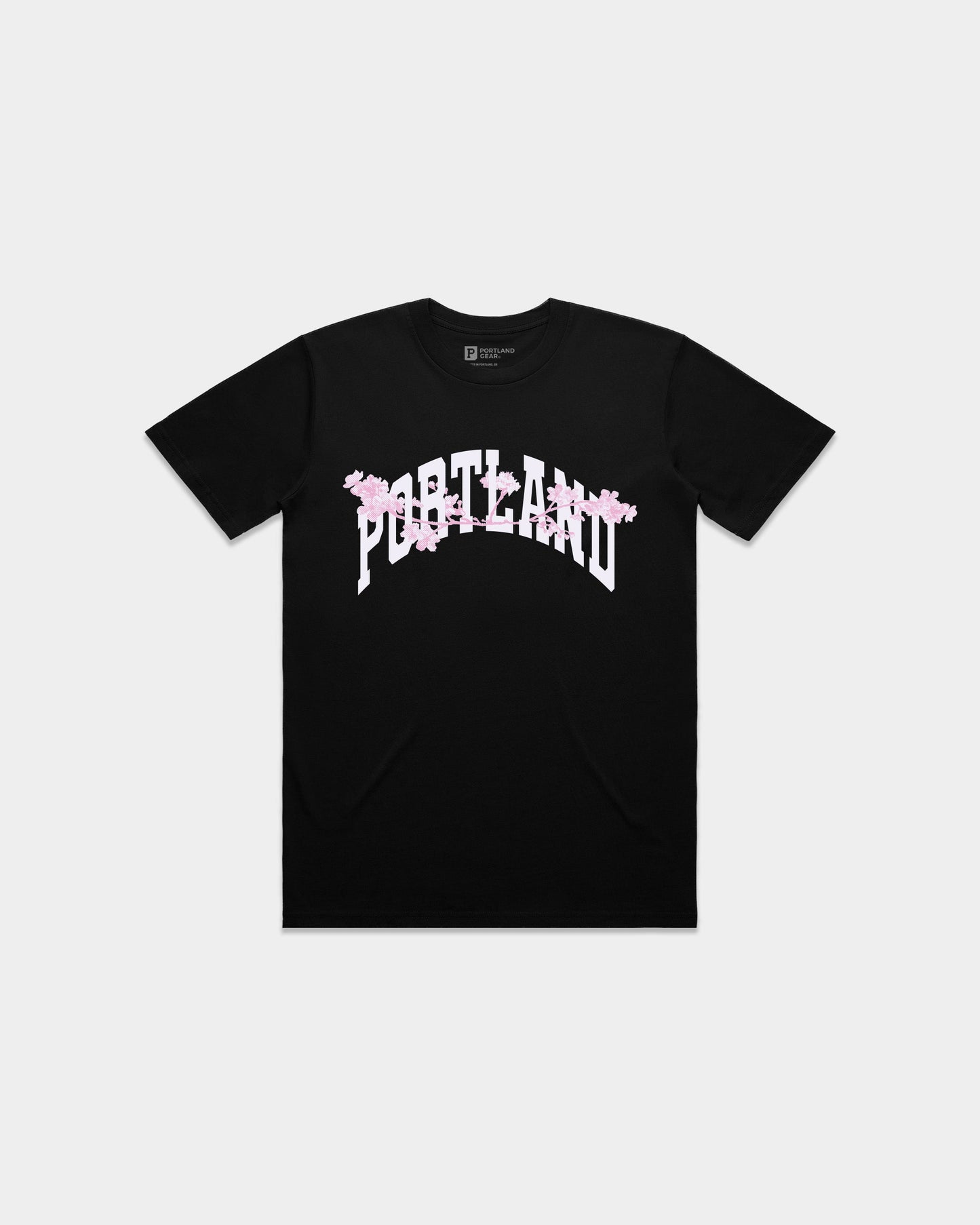 All-American Halftone Blossom Tee - Black - Stiles Supply Co.