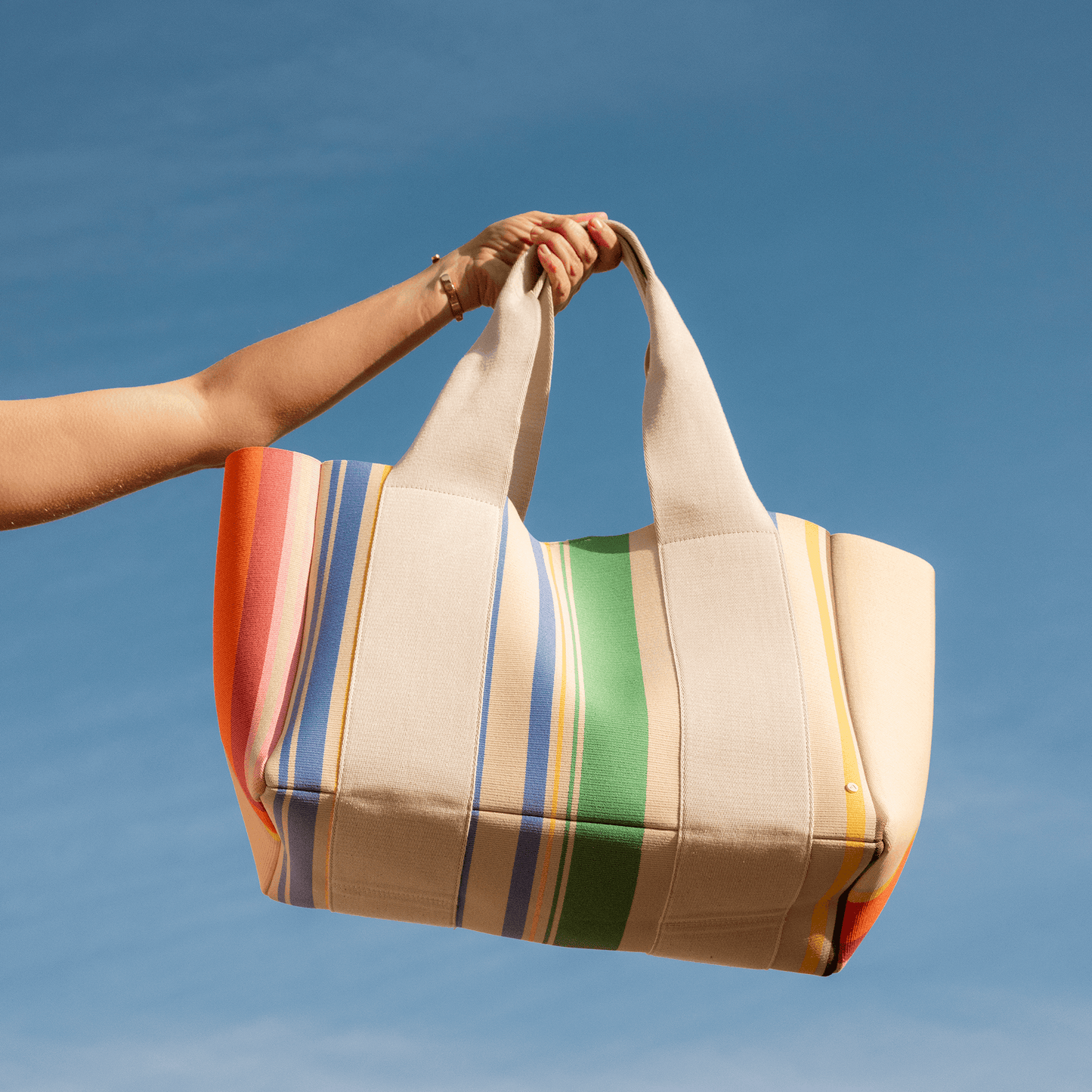 State Bags Rainbow Wellington Cabana Tote | Award Winning, Limited Edition - Stiles Supply Co.