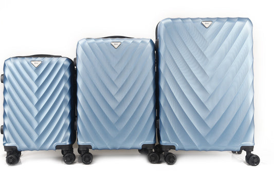 Mirage Ryan ABS Hard shell Lightweight 3 Piece Luggage Set - Stiles Supply Co.