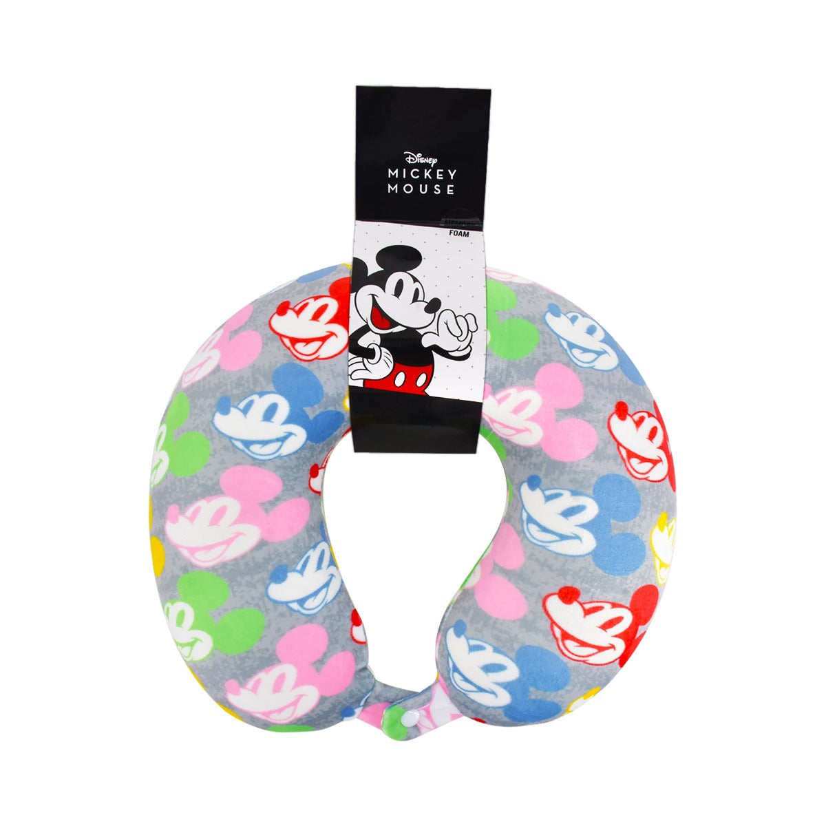 Disney Mickey Mouse Travel Neck Pillow with Memory Foam - Stiles Supply Co.