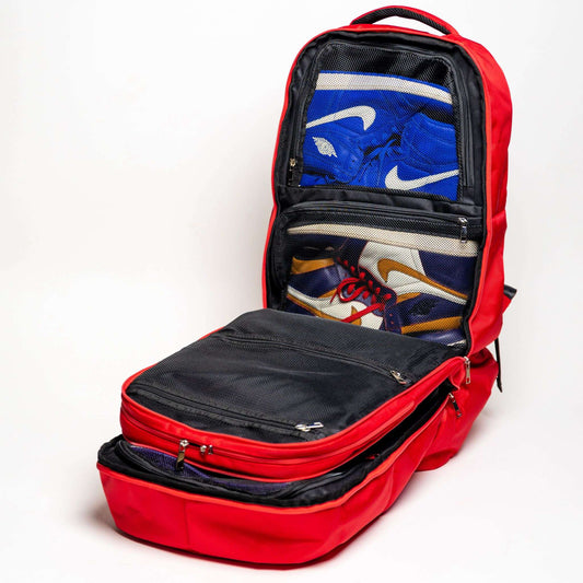 Sole Premise Red Polyester Carry-On Patented Backpack (Only 300 Made)