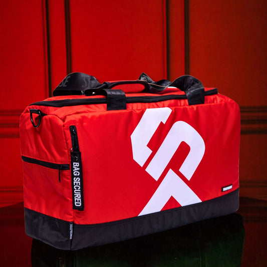 Sole Premise Red Sneaker Duffle Bag