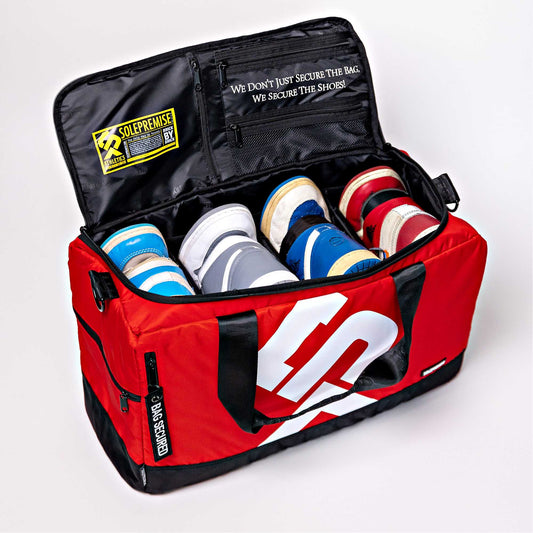 Sole Premise Red Sneaker Duffle Bag