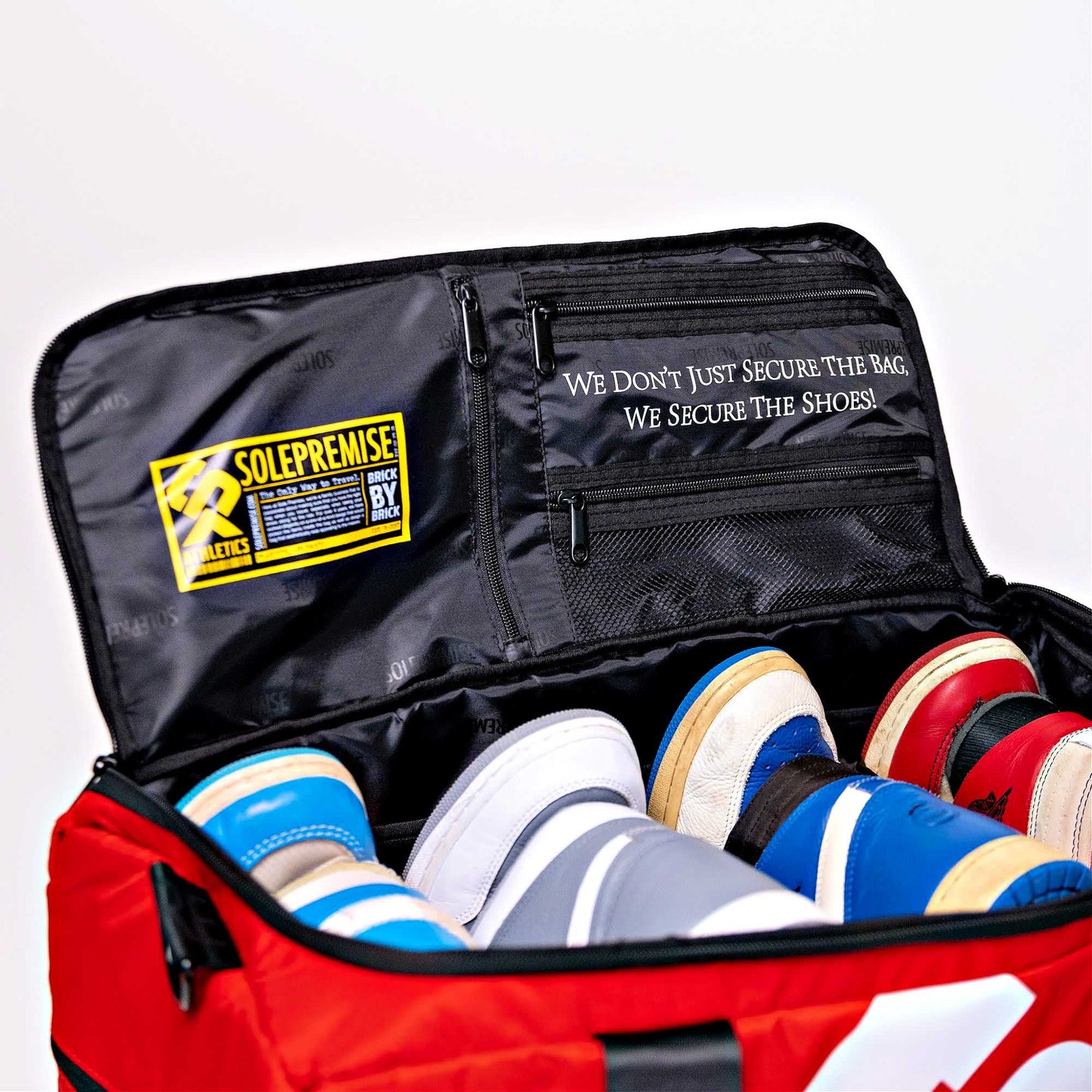 Sole Premise Red Sneaker Duffle Bag