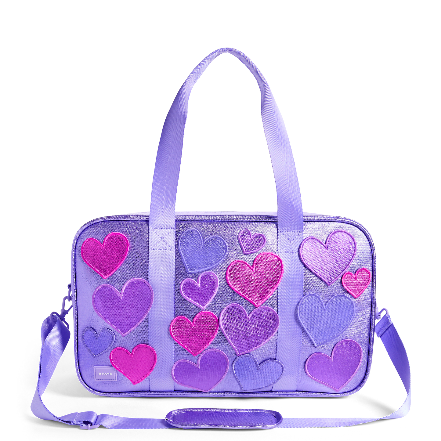 STATE Bags Purple Hearts Rockaway Duffle