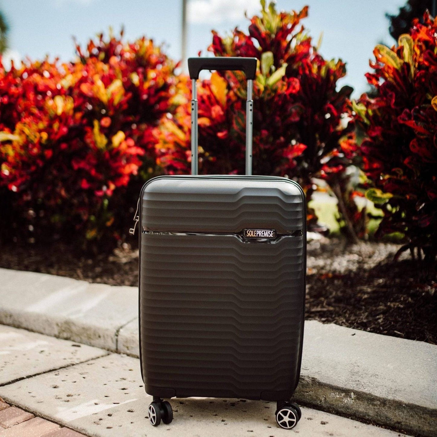 Sole Premise 20-inch Black Carry-On Hardcase Luggage
