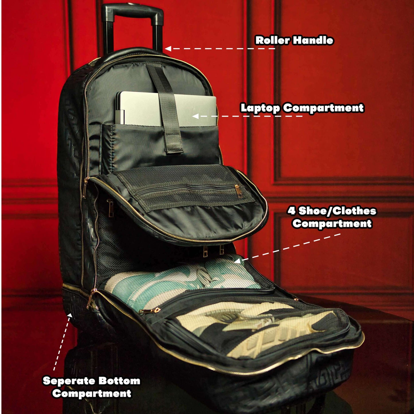 Sole Premise Grey Leather Carry-On Patented Shoe Bag