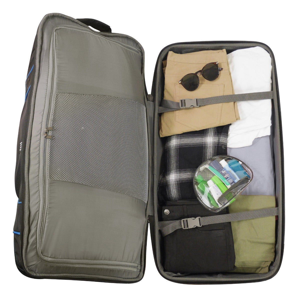 Workhorse 30" Split Level Black FŪL Rolling Duffle Bag - Stiles Supply Co.