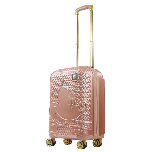 Mickey Mouse Rolling Luggage FŪL Disney Luggage 22.5" Rose Gold - Stiles Supply Co.