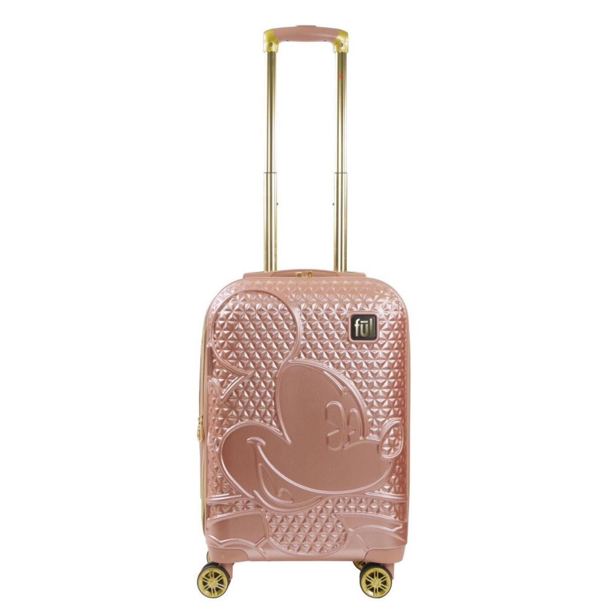 Mickey Mouse Rolling Luggage FŪL Disney Luggage 22.5" Rose Gold - Stiles Supply Co.